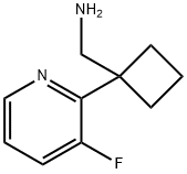 (1-(3-fluoropyridin-2-yl)cyclobutyl)methanamine Structure