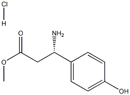 METHYL (3S)-3-AMINO-3-(4-HYDROXYPHENYL)PROPANOATE HYDROCHLORIDE 구조식 이미지