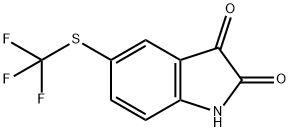 5-(trifluoromethylthio)indoline-2,3-dione Structure