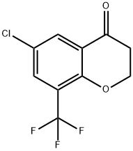 6-CHLORO-8-(TRIFLUOROMETHYL)CHROMAN-4-ONE 구조식 이미지