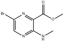 Methyl 6-bromo-3-(methylamino)pyrazine-2-carboxylate Structure