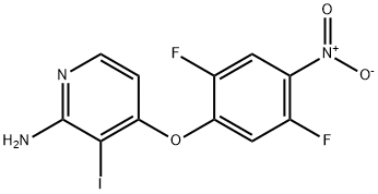 4-(2,5-Difluoro-4-nitrophenoxy)-3-iodopyridin-2-amine Structure