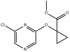 methyl 1-(6-chloropyrazin-2-yloxy)cyclopropanecarboxylate 구조식 이미지