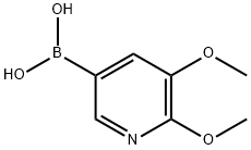 5,6-dimethoxypyridin-3-ylboronic acid 구조식 이미지