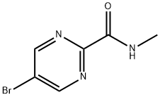 5-Bromo-N-methylpyrimidine-2-carboxamide 구조식 이미지
