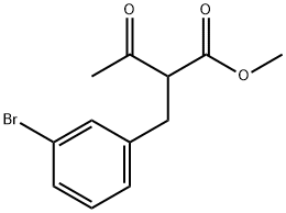 methyl 2-(3-bromobenzyl)-3-oxobutanoate 구조식 이미지