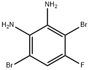 3,6-dibromo-4-fluorobenzene-1,2-diamine 구조식 이미지