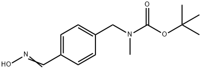 Carbamic acid, N-[[4-[(hydroxyimino)methyl]phenyl]methyl]-N-methyl-, 1,1-dimethylethyl ester 구조식 이미지