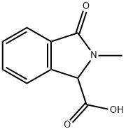 2-Methyl-3-oxo-2,3-dihydro-1H-isoindole-1-carboxylic acid 구조식 이미지