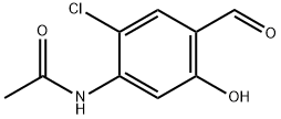 N-(2-Chloro-4-Formyl-5-Hydroxy-Phenyl)-Acetamide 구조식 이미지