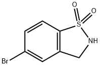 5-bromo-2,3-dihydrobenzo[d]isothiazole 1,1-dioxide Structure