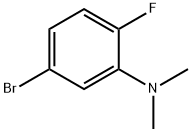 (5-Bromo-2-fluoro-phenyl)-dimethyl-amine 구조식 이미지