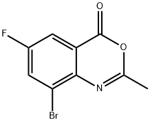 8-Bromo-6-fluoro-2-methyl-4H-benzo[d][1,3]oxazin-4-one 구조식 이미지