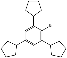 2-Bromo-1,3,5-tricyclopentylbenzene 구조식 이미지