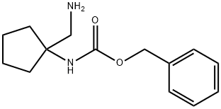 Benzyl [1-(aminomethyl)cyclopentyl]carbamate hydrochloride Structure