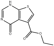 Ethyl 4-oxo-3,4-dihydrothieno[2,3-d]pyrimidine-5-carboxylate 구조식 이미지