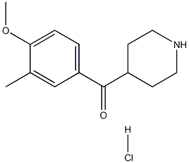 4-(4-methoxy-3-methylbenzoyl)piperidine hydrochloride Structure