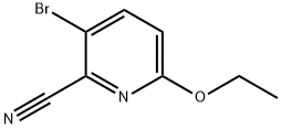 3-bromo-6-ethoxy-2-Pyridinecarbonitrile 구조식 이미지