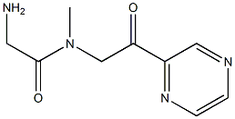 2-Amino-N-methyl-N-(2-oxo-2-pyrazin-2-yl-ethyl)-acetamide Structure