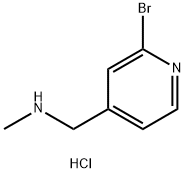 1-(2-bromopyridin-4-yl)-N-methylmethanamine hydrochloride Structure