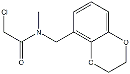 2-chloro-N-((2,3-dihydrobenzo[b][1,4]dioxin-5-yl)methyl)-N-methylacetamide Structure