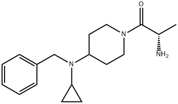 (S)-2-Amino-1-[4-(benzyl-cyclopropyl-amino)-piperidin-1-yl]-propan-1-one Structure