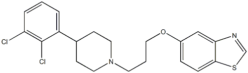 5-(3-(4-(2,3-dichlorophenyl)piperidin-1-yl)propoxy)benzo[d]thiazole 구조식 이미지