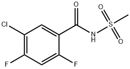 5-Chloro-2,4-difluoro-N-(methylsulfonyl)benzamide Structure