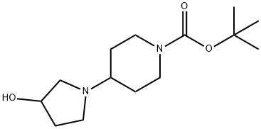 TERT-BUTYL 4-(3-HYDROXYPYRROLIDIN-1-YL)PIPERIDINE-1-CARBOXYLATE Structure