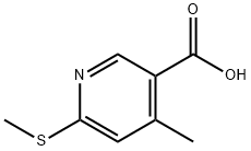 4-Methyl-6-methylsulfanyl-nicotinic acid Structure