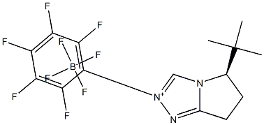 (5R)-5-(1,1-dimethylethyl)-6,7-dihydro-2-(2,3,4,5,6-pentafluorophenyl)-5H-Pyrrolo[2,1-c]-1,2,4-triazolium tetrafluoroborate 구조식 이미지