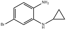 5-bromo-N1-cyclopropylbenzene-1,2-diamine Structure