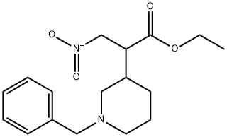 2-(1-Benzyl-Piperidin-3-Yl)-3-Nitro-Propionic Acid Ethyl Ester 구조식 이미지