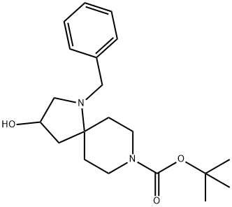 1,8-diazaspiro[4.5]decane-8-carboxylic acid,3-hydroxy-1-(phenylmethyl)-,1,1-dimethylethyl ester 구조식 이미지