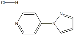 4-(1H-pyrazol-1-yl)pyridine hydrochloride Structure