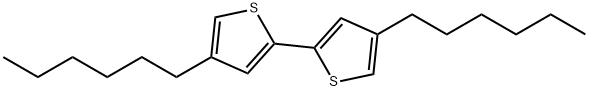 4,4'-Dihexyl-2,2'-bithiophene Structure