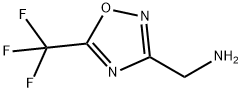 C-(5-Trifluoromethyl-[1,2,4]oxadiazol-3-yl)-methylamine Structure