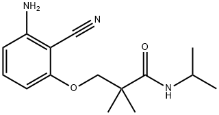 3-(3-amino-2-cyanophenoxy)-N-isopropyl-2,2-dimethylpropanamide Structure