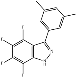 3-(3,5-Dimethylphenyl)-4,5,6,7-tetrafluoro-1H-indazole Structure