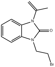 1-(2-bromoethyl)-3-(prop-1-en-2-yl)-1H-benzo[d]imidazol-2(3H)-one 구조식 이미지