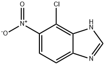 7-Chloro-6-nitro-1H-benzimidazole 구조식 이미지