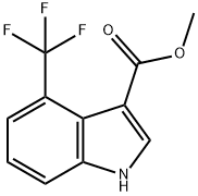 Methyl 4-(Trifluoromethyl)indole-3-carboxylate 구조식 이미지