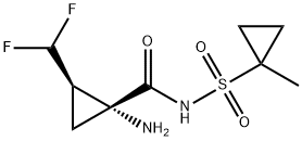 (1R,2R)-1-amino-2-(difluoromethyl)-N-((1-methylcyclopropyl)sulfonyl)cyclopropane-1-carboxamide Structure
