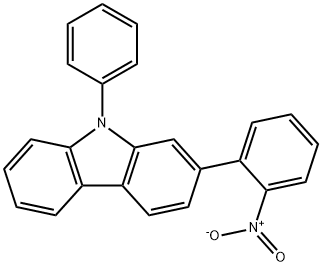 2-(2-Nitrophenyl)-9-phenyl-9h-carbazole 구조식 이미지