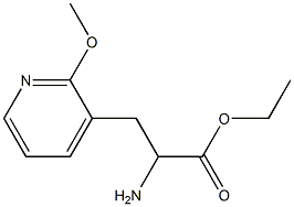 ethyl 2-amino-3-(2-methoxypyridin-3-yl)propanoate Structure