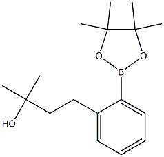 2-methyl-4-(2-(4,4,5,5-tetramethyl-1,3,2-dioxaborolan-2-yl)phenyl)butan-2-ol Structure