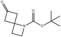 tert-Butyl 6-oxo-1-azaspiro[3.3]heptane-1-carboxylate 구조식 이미지