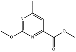 METHYL 2-METHOXY-6-METHYLPYRIMIDINE-4-CARBOXYLATE Structure