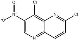 2,8-dichloro-7-nitro-1,5-naphthyridine Structure