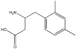 3-Amino-4-(2,4-dimethylphenyl)butyric Acid Structure